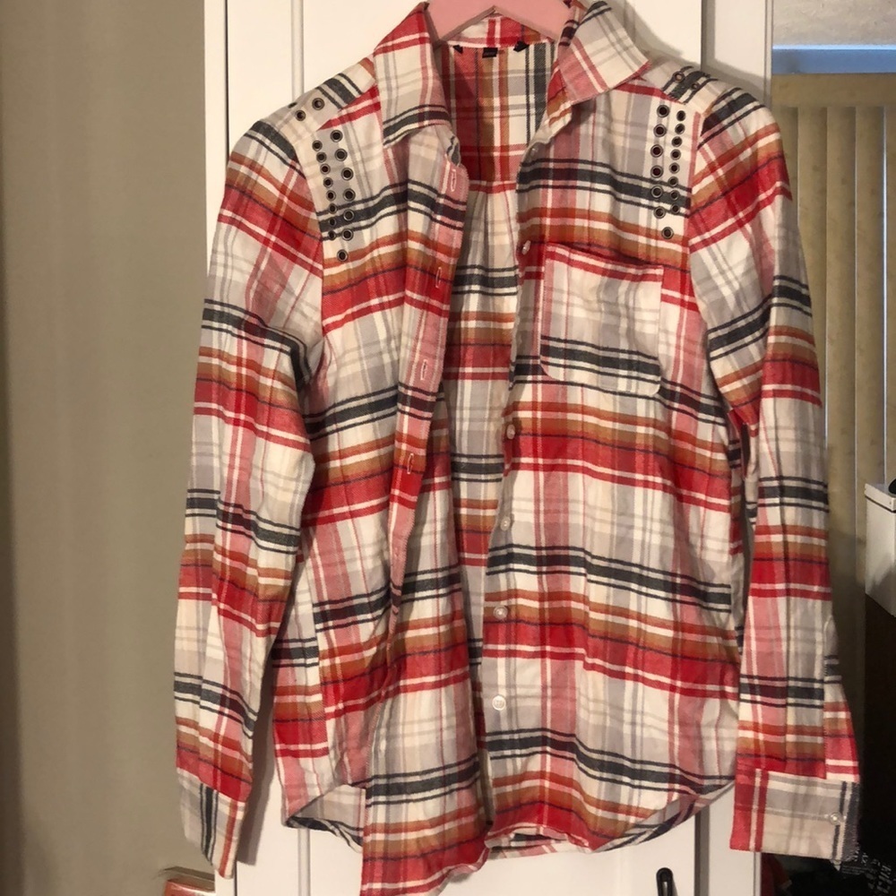 Victoria’s Secret flannel top like new Xs
